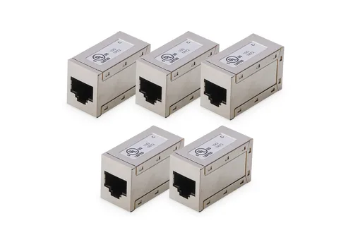 CAT 6, modular couplers, shielded - 5 pieces