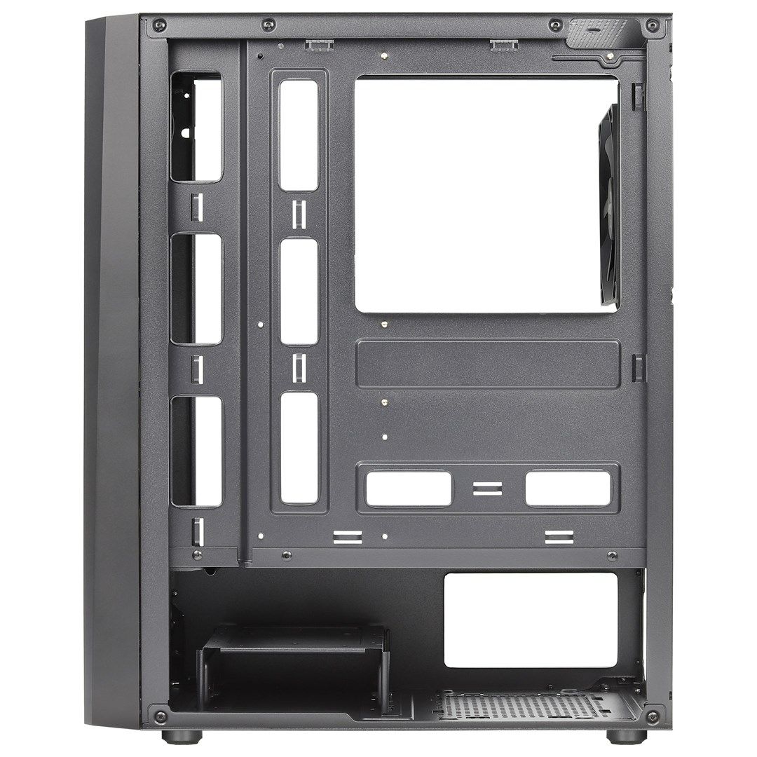 Aerocool Delta Black V1 ATX PC Case - RGB, Window, 12cm Fan