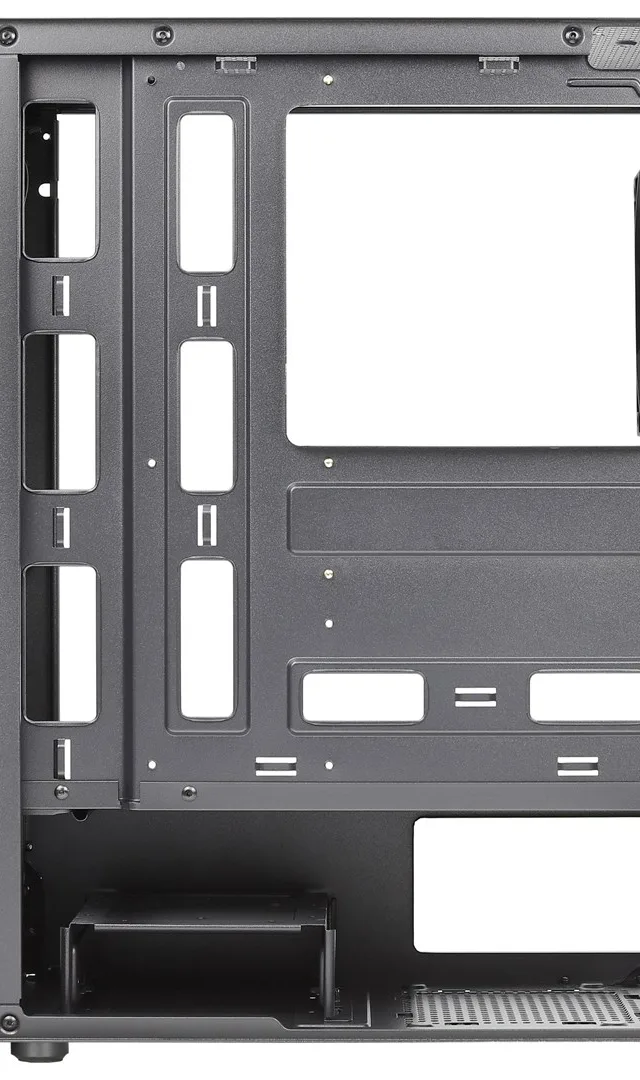 Aerocool Delta Black V1 ATX PC Case - RGB, Window, 12cm Fan