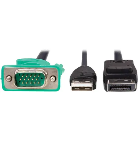 Eaton VGA to DisplayPort & USB-A KVM Adapter Cable Kit