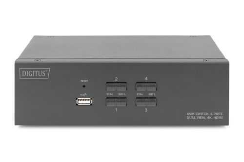Digitus 4-Port Dual Display 4K HDMI KVM Switch