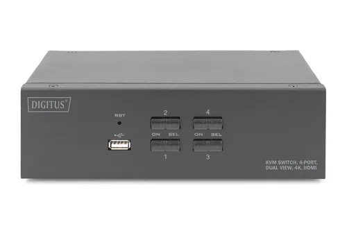 Digitus 4-Port Dual Display 4K HDMI KVM Switch