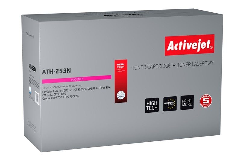 Activejet ATH-253N Magenta Toner - HP 504A CE253A Replacement