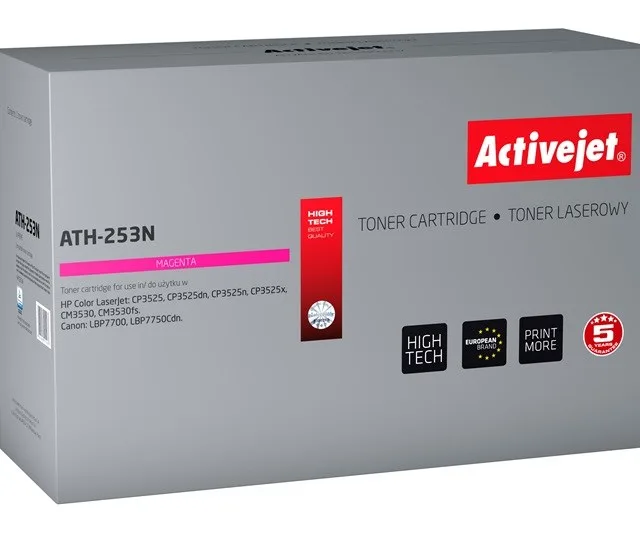 Activejet ATH-253N Magenta Toner - HP 504A CE253A Replacement