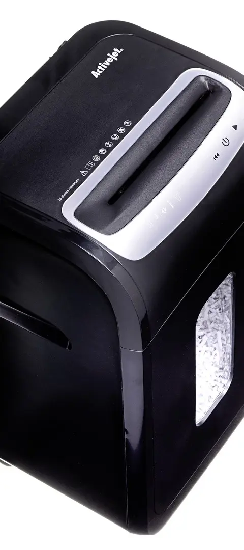 Activejet ASH-2502C Shredder P-4, 28L, 4x40mm, Black