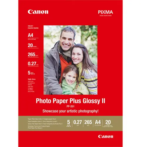 Canon PP-201 Glossy II Photo Paper Plus A4 - 20 Sheets