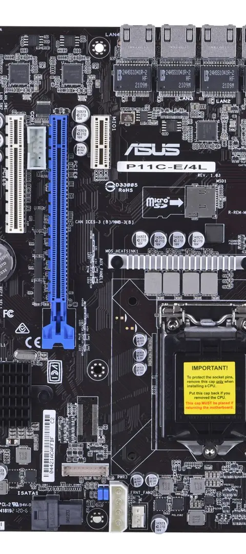 ASUS P11C-E/4L Server Motherboard - Intel Xeon E-21XXX