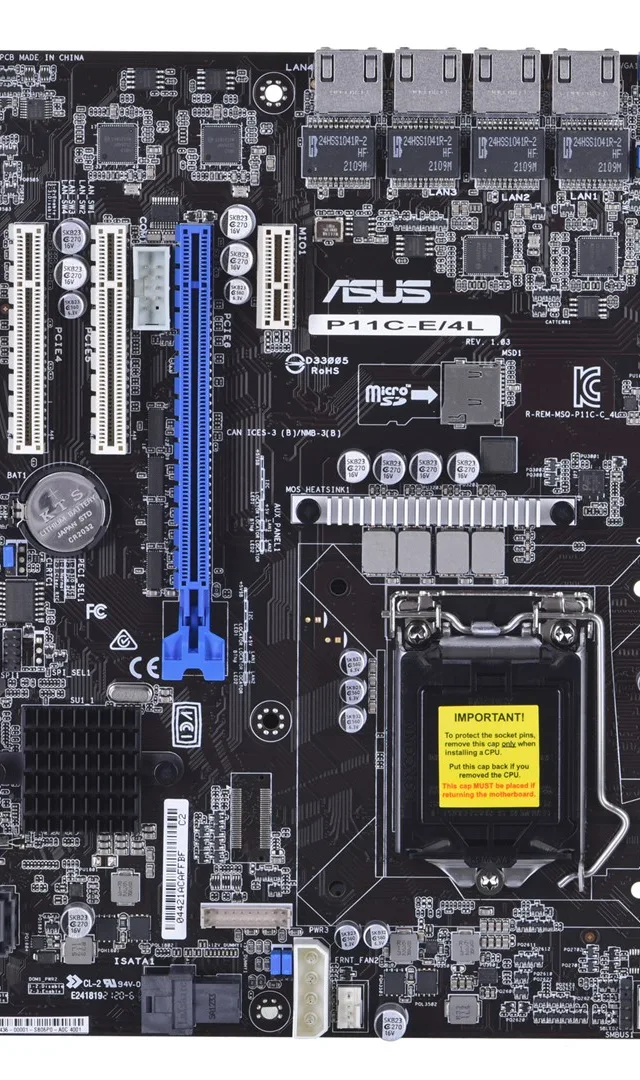 ASUS P11C-E/4L Server Motherboard - Intel Xeon E-21XXX