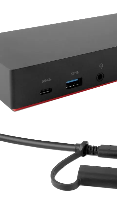 Lenovo 40AF0135EU laptop dock/port replicator Wired Black