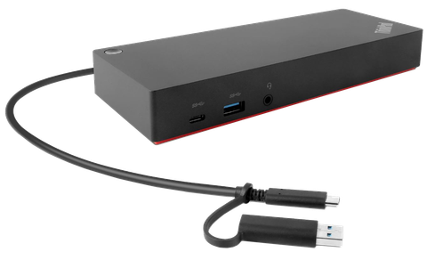 Lenovo 40AF0135EU laptop dock/port replicator Wired Black
