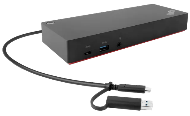 Lenovo 40AF0135EU laptop dock/port replicator Wired Black