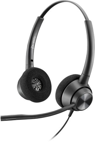 HP Poly EncorePro 320 with Quick Disconnect Binaural Headset TAA