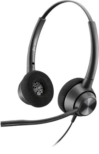 HP Poly EncorePro 320 with Quick Disconnect Binaural Headset TAA