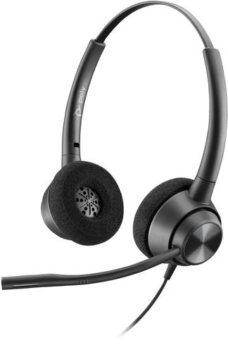 HP Poly EncorePro 320 with Quick Disconnect Binaural Headset TAA