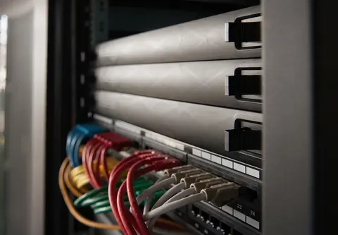 1U Blank Panel, snap-in, for network- and server cabinets