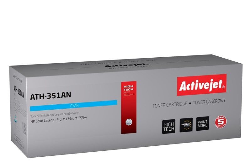 Activejet ATH-351AN toner (replacement for HP CF351A; Supreme; 1100 pages; cyan)