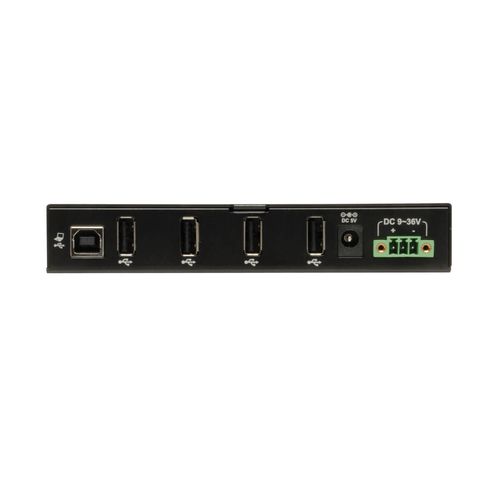 Tripp Lite U223-004-IND 4-Port Industrial-Grade USB 2.0 Hub - 15 kV ESD Immunity, Metal Housing, Mountable