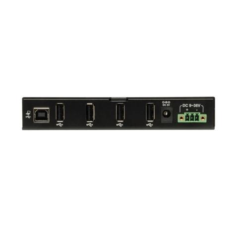 Tripp Lite U223-004-IND 4-Port Industrial-Grade USB 2.0 Hub - 15 kV ESD Immunity, Metal Housing, Mountable