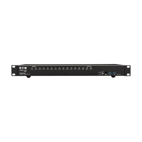 Tripp Lite B024-DPU16 16-Port DisplayPort/USB KVM Switch with Audio/Video and USB Peripheral Sharing, 4K 60 Hz, 1U Rack-Mount