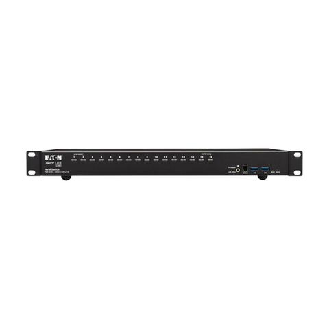 Tripp Lite B024-DPU16 16-Port DisplayPort/USB KVM Switch with Audio/Video and USB Peripheral Sharing, 4K 60 Hz, 1U Rack-Mount