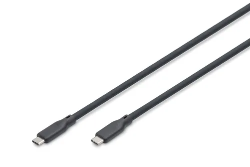 Digitus USB silicone cable, USB 40Gbps, 1m, black