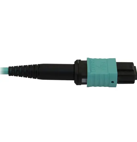 Tripp Lite N844B-10M-12-P 40/100/400G Multimode 50/125 OM3 Fiber Optic Cable (12F MTP/MPO-PC F/F), LSZH, Aqua, 10 m (32.8 ft.)