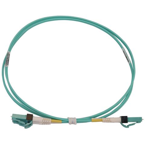 Tripp Lite N820X-01M-OM4 400G Multimode 50/125 OM4 Switchable Fiber Optic Cable (Duplex LC-PC M/M), LSZH, Aqua, 1 m (3.3 ft.)
