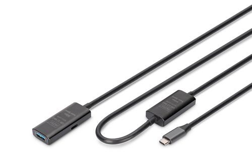 Digitus Active USB 3.2 Gen1 5G extension cable, USB-C - USB-A, 10m