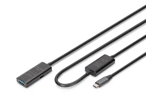 Digitus Active USB 3.2 Gen1 5G extension cable, USB-C - USB-A, 10m
