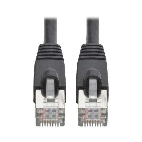 Tripp Lite N262-001-BK Cat6a 10G Snagless Shielded STP Ethernet Cable (RJ45 M/M), PoE, Black, 1 ft. (0.31 m)
