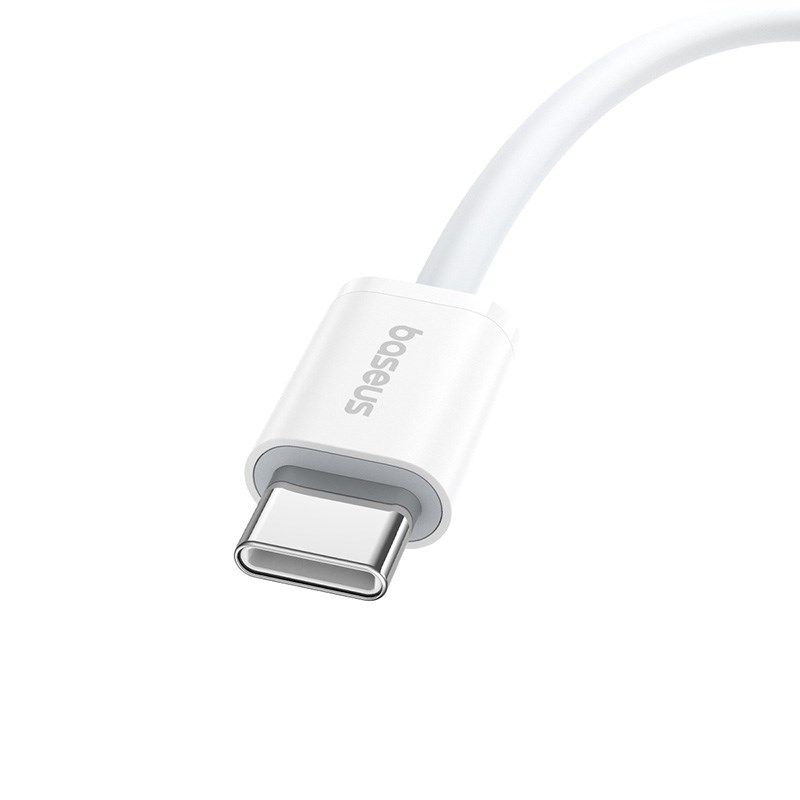 Baseus Superior USB cable USB 2.0 1 m USB C 480 Gbit/s 30 W White