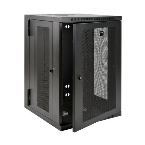 Tripp Lite SRW18USDP SmartRack 18U UPS-Depth Wall-Mount Half-Height Rack Enclosure, Hinged Back