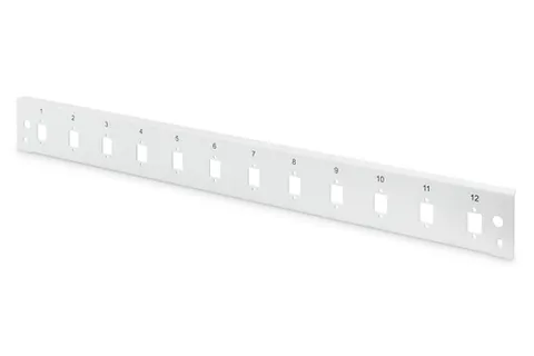 Fiber Optic Splice Box Front Panel, quick lock, 12x LC DX, SC SX, E2000 SX