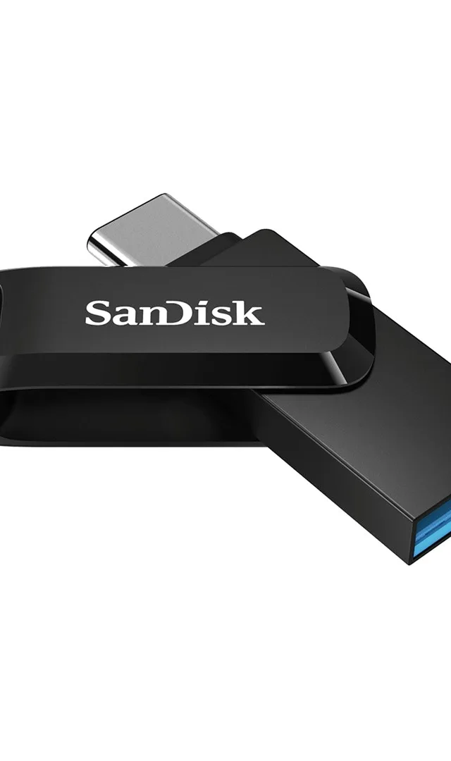 SanDisk Ultra Dual Drive USB flash drive 128 GB USB Type-A / USB Type-C 3.2 Gen 1 (3.1 Gen 1) Black, Silver