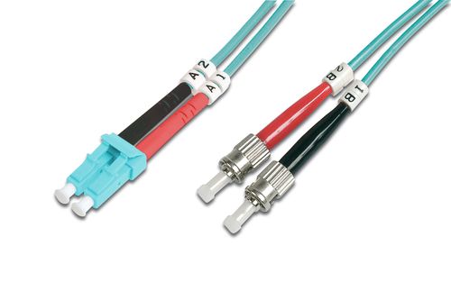 Digitus Fiber Optic Multimode Patch Cord, OM 3, LC / ST