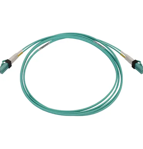 Tripp Lite N820X-02M-OM4 400G Multimode 50/125 OM4 Switchable Fiber Optic Cable (Duplex LC-PC M/M), LSZH, Aqua, 2 m (6.6 ft.)