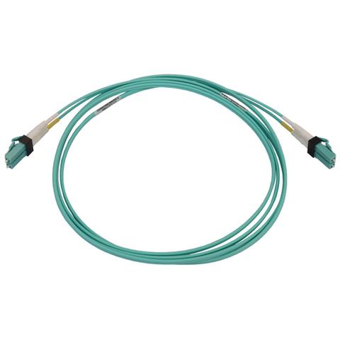 Tripp Lite N820X-02M-OM4 400G Multimode 50/125 OM4 Switchable Fiber Optic Cable (Duplex LC-PC M/M), LSZH, Aqua, 2 m (6.6 ft.)