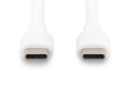 Digitus USB-C silicone connection cable, 0.5m, white