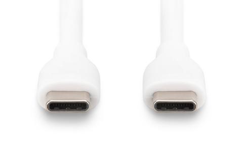 Digitus USB-C silicone connection cable, 0.5m, white