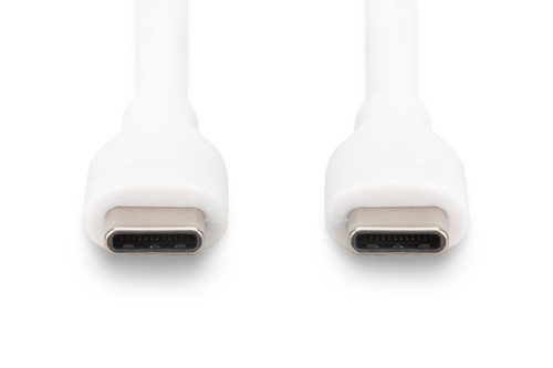 Digitus USB-C silicone connection cable, 0.5m, white