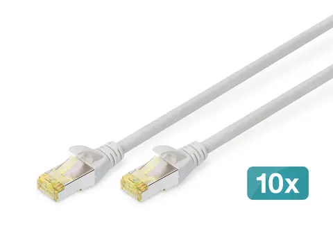 Digitus CAT 6A S/FTP patch cable, 10 pieces
