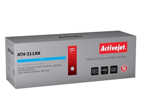Activejet ATH-311AN toner (replacement for HP 126A CE311A, Canon CRG-729C; Premium; 1000 pages; cyan)