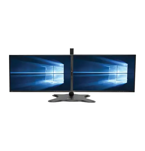 Tripp Lite DDR1327SDD Dual-Monitor Desktop Mount Stand for 13" to 27" Flat-Screen Displays