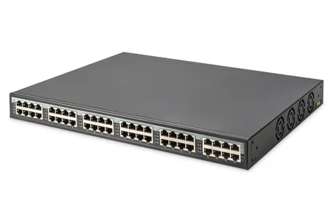 Digitus 24 Port 10G Ethernet PoE+ Injector, 802.3at, 370 W