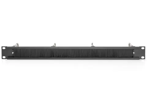 Digitus Cable Management Panel with Steel Rings and Brush Strip for 482.6 mm (19") Cabinets, 1U