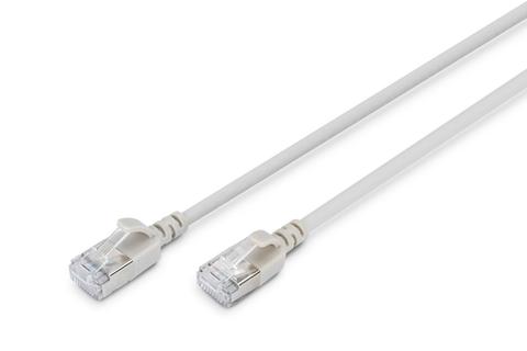 Digitus CAT 6A F-FTP Slim patch cord, 0.5m, gray