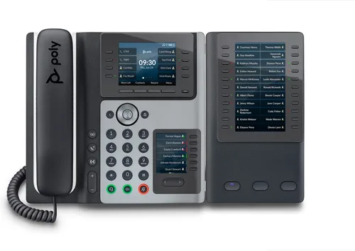 HP Poly Edge E450 IP Phone and PoE-enabled