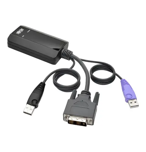 Tripp Lite B055-001-UDV NetDirector DVI USB Server Interface Unit with Virtual Media and CAC Support (B064-IPG Series), USB and DVI