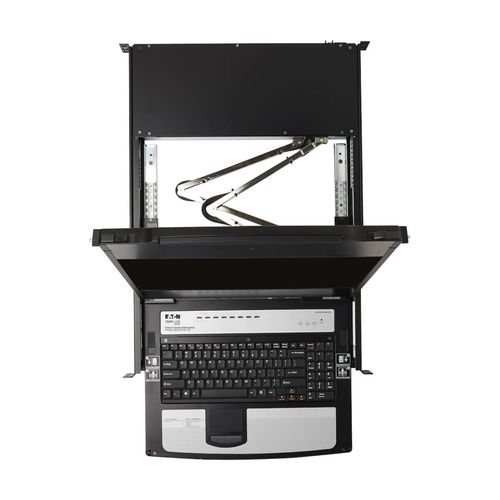 Tripp Lite B030-DP08-17D 8-Port NetDirector DisplayPort KVM Switch Console with 17 in. LCD, Dual Rail, 1U Rack-Mount