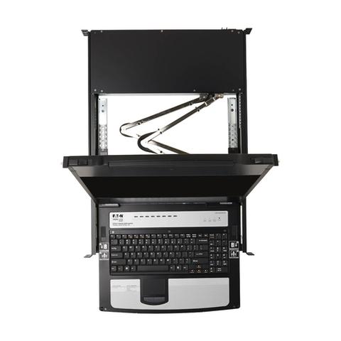 Tripp Lite B030-DP08-17D 8-Port NetDirector DisplayPort KVM Switch Console with 17 in. LCD, Dual Rail, 1U Rack-Mount